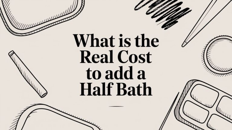 What is the Real Cost to add a Half Bath