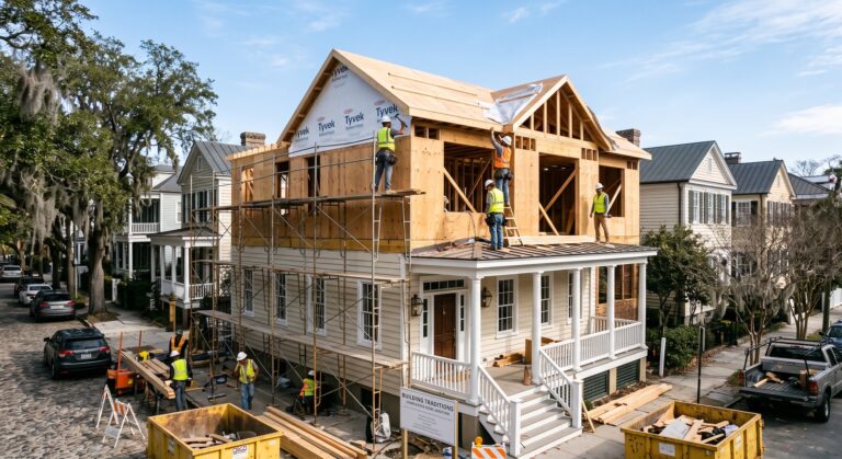 Charleston 2 story home addition